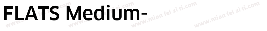 FLATS Medium字体转换